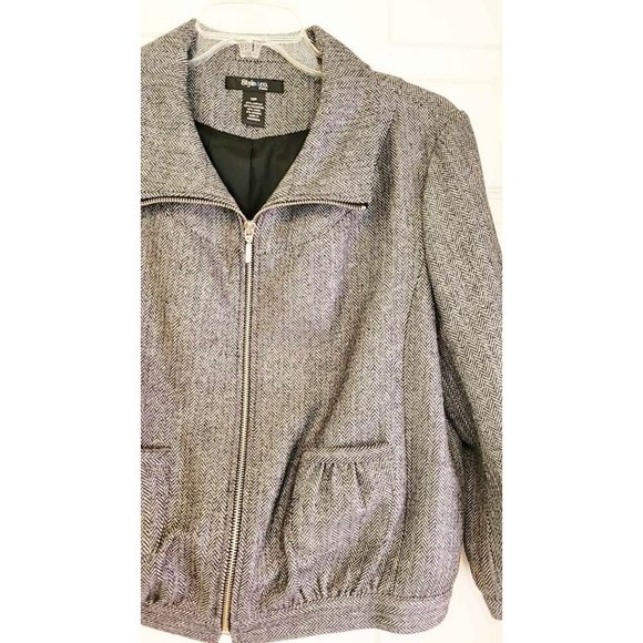 Style & Co. Wool Blend Cropped Jacket Women's Size 12P - Picture 4 of 7